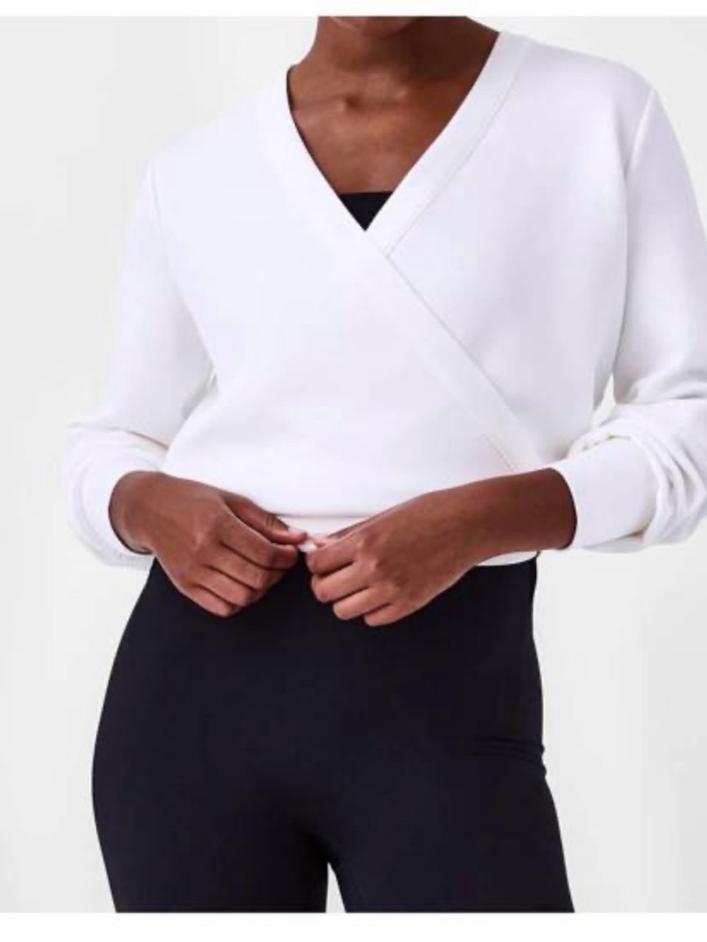 Spanx AirEssentials Ballet Wrap in Powder White Size Large